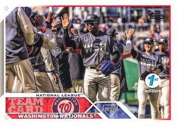 2023 Topps 1st Edition #316 Washington Nationals Front