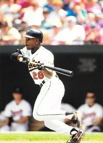 1995 Baltimore Orioles Photocards #NNO Curtis Goodwin Front
