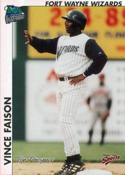 2000 Multi-Ad Midwest League Top Prospects (Unnumbered) #NNO Vince Faison Front