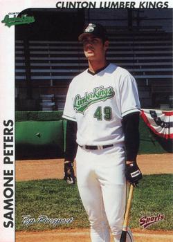 2000 Multi-Ad Midwest League Top Prospects (Unnumbered) #NNO Samone Peters Front