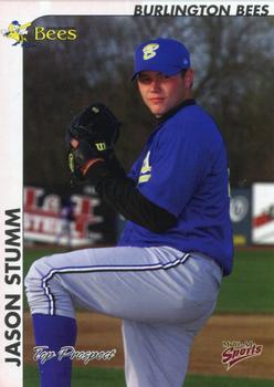 2000 Multi-Ad Midwest League Top Prospects (Unnumbered) #NNO Jason Stumm Front