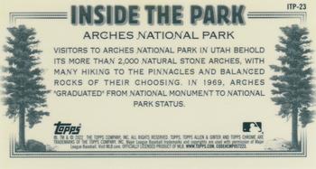 2022 Topps Allen & Ginter Chrome - Inside the Park Minis #ITP-23 Arches National Park Back
