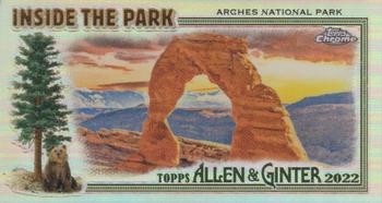 2022 Topps Allen & Ginter Chrome - Inside the Park Minis #ITP-23 Arches National Park Front