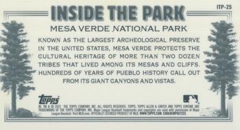 2022 Topps Allen & Ginter Chrome - Inside the Park Minis #ITP-25 Mesa Verde National Park Back
