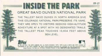 2022 Topps Allen & Ginter Chrome - Inside the Park Minis #ITP-27 Great Sand Dunes National Park Back