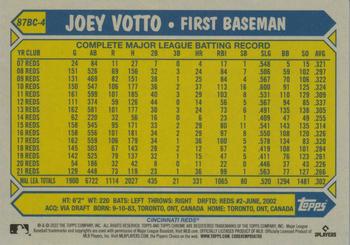2022 Topps Chrome Ben Baller Edition - 1987 Topps Baseball #87BC-4 Joey Votto Back