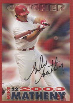 2003 St. Louis Cardinals Christian Family Day #NNO Mike Matheny Front