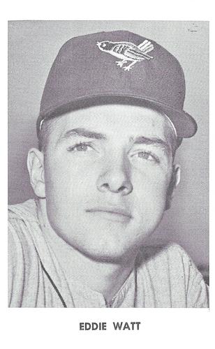 1966 Baltimore Orioles Photocards #NNO Eddie Watt Front