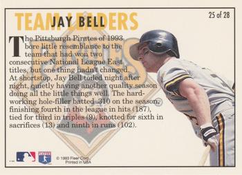 1994 Fleer - Team Leaders #25 Jay Bell Back