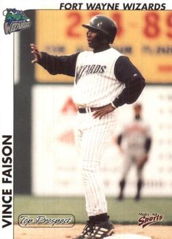 2000 Multi-Ad Midwest League Top Prospects (Numbered Oval Logo) #12 Vince Faison Front
