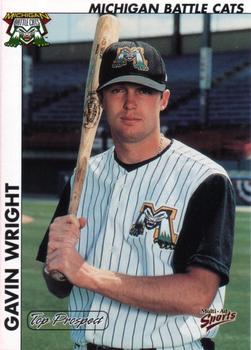 2000 Multi-Ad Midwest League Top Prospects (Numbered Oval Logo) #19 Gavin Wright Front