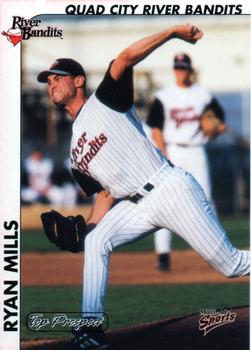 2000 Multi-Ad Midwest League Top Prospects (Numbered Oval Logo) #23 Ryan Mills Front