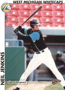 2000 Multi-Ad Midwest League Top Prospects (Numbered Oval Logo) #26 Neil Jenkins Front