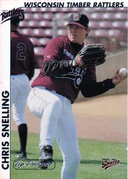 2000 Multi-Ad Midwest League Top Prospects (Numbered Oval Logo) #29 Chris Snelling Front