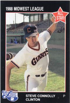1988 Grand Slam Midwest League All-Stars - No MLB Logo #6 Steve Connolly Front