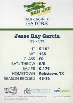 2017 Juco World Series San Jacinto North Gators #NNO Jesse Ray Garcia Back
