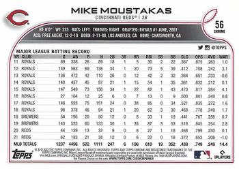 2022 Topps Chrome Sonic - Prism Refractor #56 Mike Moustakas Back