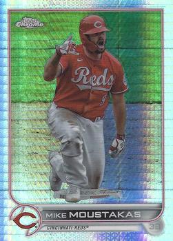 2022 Topps Chrome Sonic - Prism Refractor #56 Mike Moustakas Front