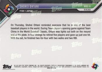 2023 Topps Now World Baseball Classic #WBC-8 Shohei Ohtani Back