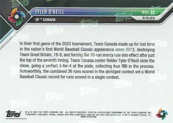 2023 Topps Now World Baseball Classic #WBC-30 Tyler O'Neill Back
