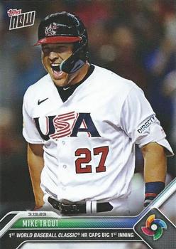 2023 Topps Now World Baseball Classic #WBC-41 Mike Trout Front