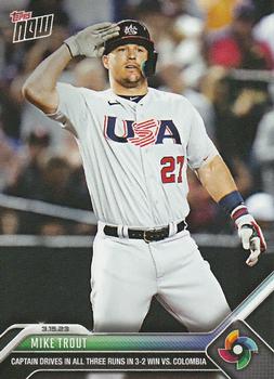 2023 Topps Now World Baseball Classic #WBC-51 Mike Trout Front