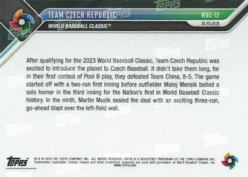 2023 Topps Now World Baseball Classic - Blue #WBC-12 Team Czech Republic Back