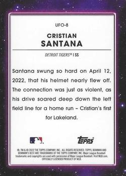 2022 Bowman's Best - UFO #UFO-8 Cristian Santana Back