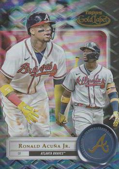 2022 Topps Gold Label - Class 1 Black #13 Ronald Acuña Jr. Front