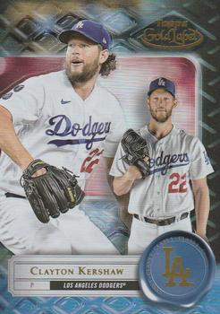 2022 Topps Gold Label - Class 1 Black #25 Clayton Kershaw Front