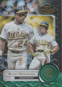 2022 Topps Gold Label - Class 1 Black #35 Rickey Henderson Front