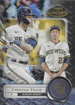 2022 Topps Gold Label - Class 1 Black #51 Christian Yelich Front