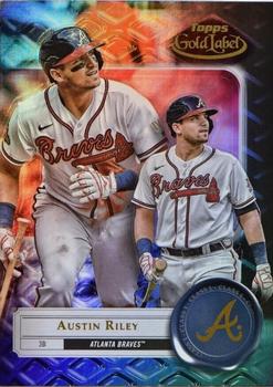 2022 Topps Gold Label - Class 1 Black #99 Austin Riley Front