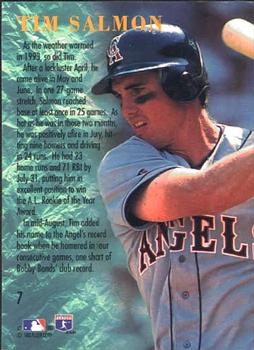 1994 Fleer - Tim Salmon: A.L. Rookie of the Year #7 Tim Salmon Back