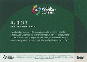 2023 Topps World Baseball Classic Global Stars #9 Javier Baez Back
