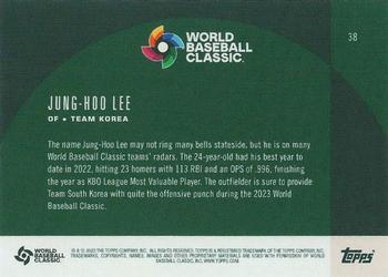 2023 Topps World Baseball Classic Global Stars #38 Jung-Hoo Lee Back