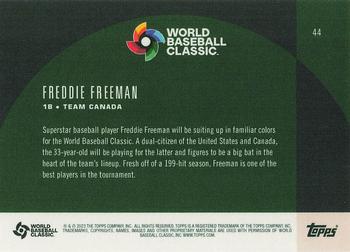2023 Topps World Baseball Classic Global Stars #44 Freddie Freeman Back