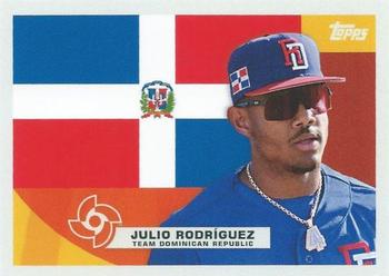 2023 Topps World Baseball Classic Global Stars - Flags of a Nation #F-13 Julio Rodriguez Front