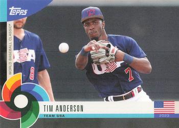 2023 Topps World Baseball Classic Global Stars - Black #45 Tim Anderson Front
