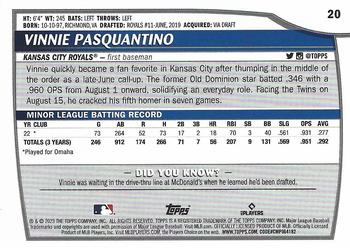 2023 Topps Big League #20 Vinnie Pasquantino Back