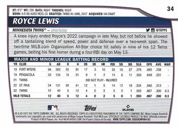 2023 Topps Big League #34 Royce Lewis Back