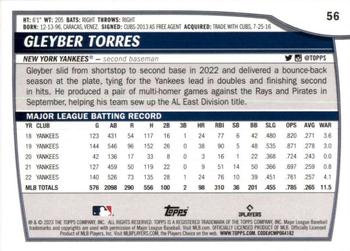 2023 Topps Big League #56 Gleyber Torres Back