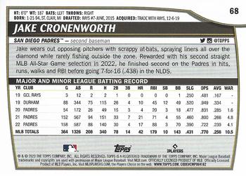 2023 Topps Big League #68 Jake Cronenworth Back
