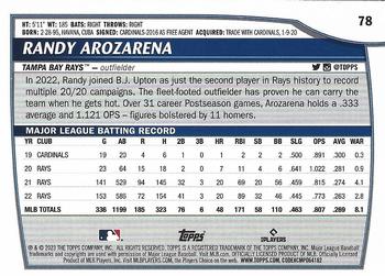 2023 Topps Big League #78 Randy Arozarena Back