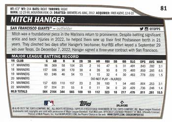 2023 Topps Big League #81 Mitch Haniger Back