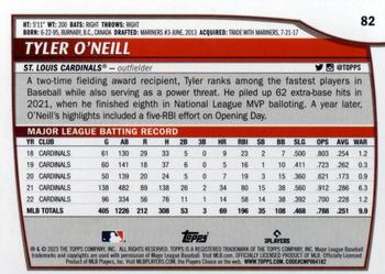 2023 Topps Big League #82 Tyler O'Neill Back