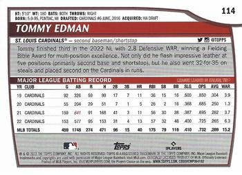 2023 Topps Big League #114 Tommy Edman Back