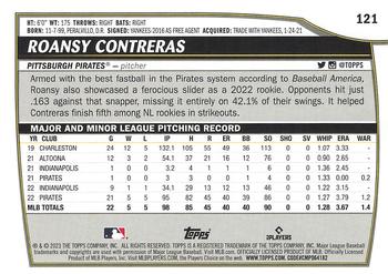 2023 Topps Big League #121 Roansy Contreras Back