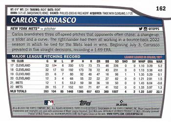 2023 Topps Big League #162 Carlos Carrasco Back