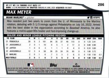 2023 Topps Big League #206 Max Meyer Back